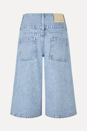 Stine Goya Logoed Loop Jorts Shorts Denim Blue