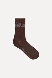 Stine Goya Short Socks Accessories Rose intarsia