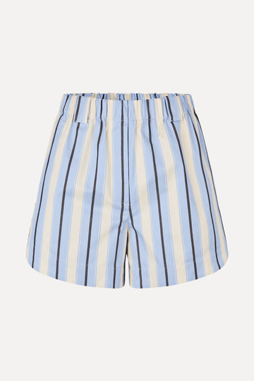 Stine Goya Elasticated Shorts With Tab Shorts Lightwave Stripes