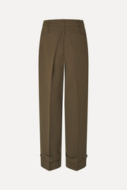 Stine Goya Elevated Pleat Pants Pants Dark Oak