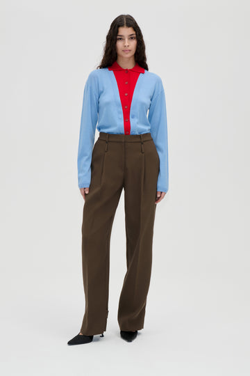 Stine Goya Elevated Pleat Pants Pants Dark Oak