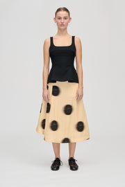 Stine Goya Pleated Midi Skirt Skirt Dots in Motion