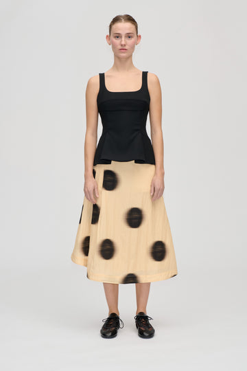 Stine Goya Pleated Midi Skirt Skirt Dots in Motion