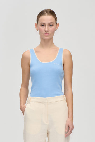 Stine Goya Rib Tank Top Top Bel Air Blue