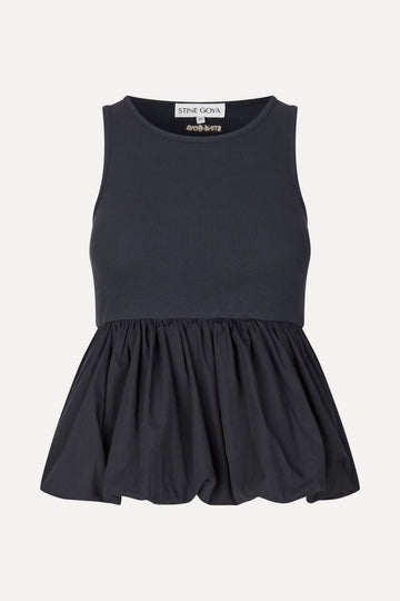 Stine Goya Sleeveless Balloon Top Top Deep Well