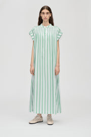 Stine Goya Smocked Tunic Long Dress Dress Smocked Stripes