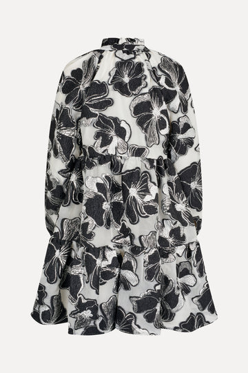 Stine Goya Tier Voluminous Ruffle Mini Dress Dress Anemone Jacquard